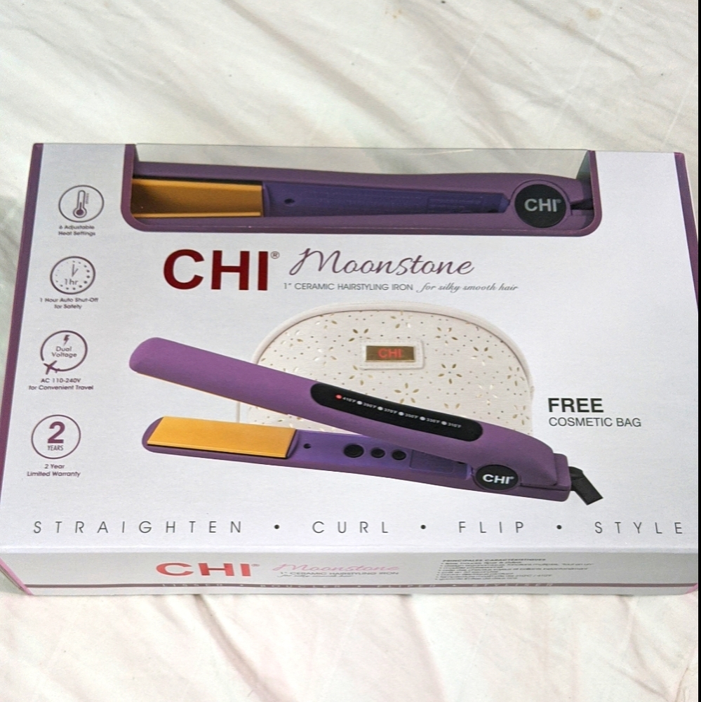 Brand New CHI Moonstone 1" Ceramic Hairstyling Iro